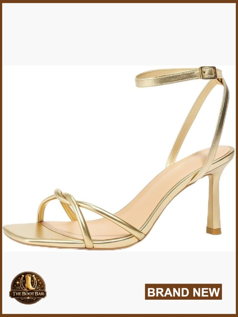 Strappy Kitten Heel Sandals Square Open Toe Ankle Strap Heels for Parties